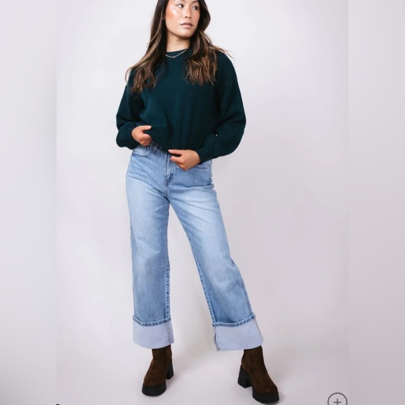 Light Blue Women's Jeans - Picture 3 of 9